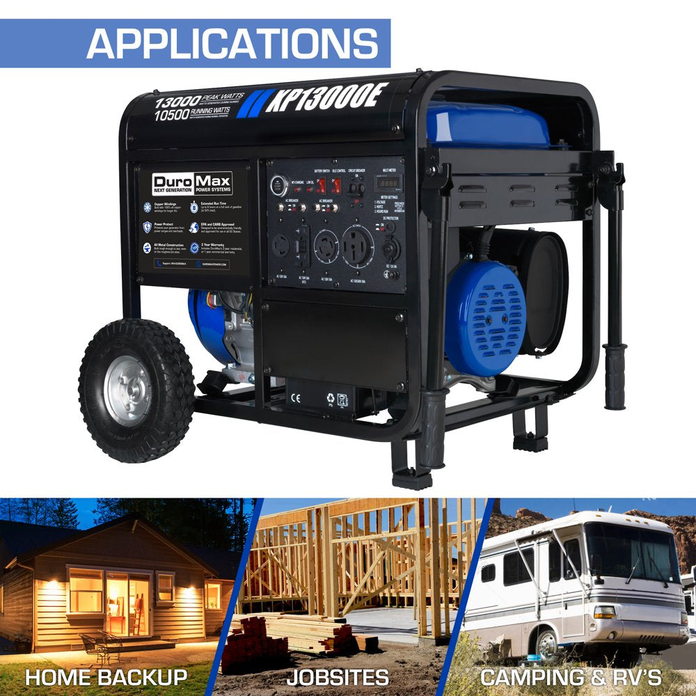 XP13000E 13,000 Watt Portable Gas Powered Generator