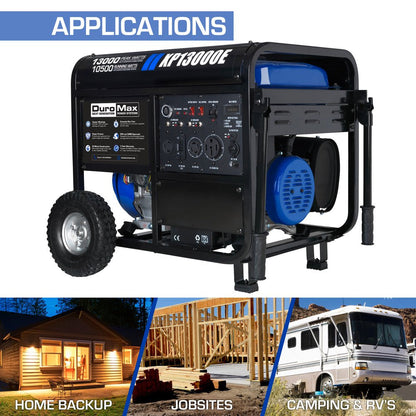 XP13000E 13,000 Watt Portable Gas Powered Generator