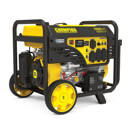 11,500/9,200-Watt Electric Start Gas Portable Generator with CO Shield