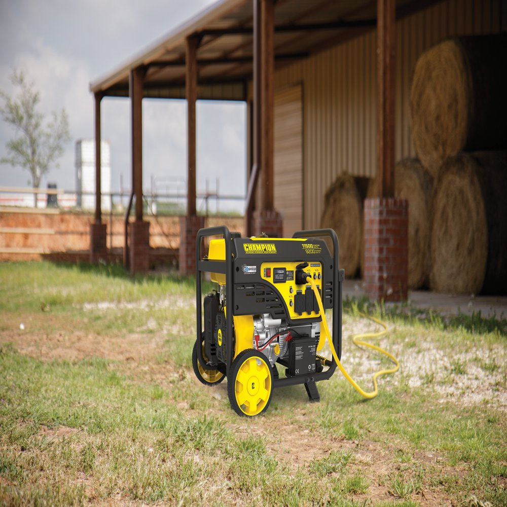 11,500/9,200-Watt Electric Start Gas Portable Generator with CO Shield