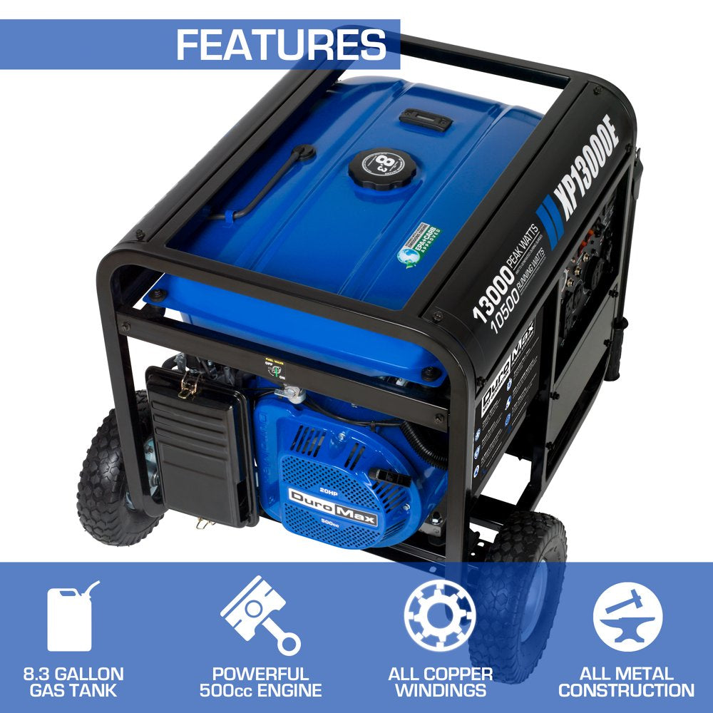 XP13000E 13,000 Watt Portable Gas Powered Generator