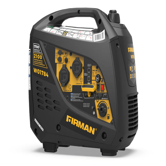 W01784 2100/1700 Watt Recoil Start Inverter Portable Generator CARB and Cetl Certified