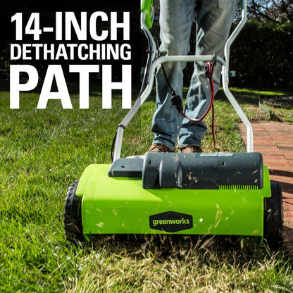 10 Amp 14" Corded Electric Dethatcher 27022