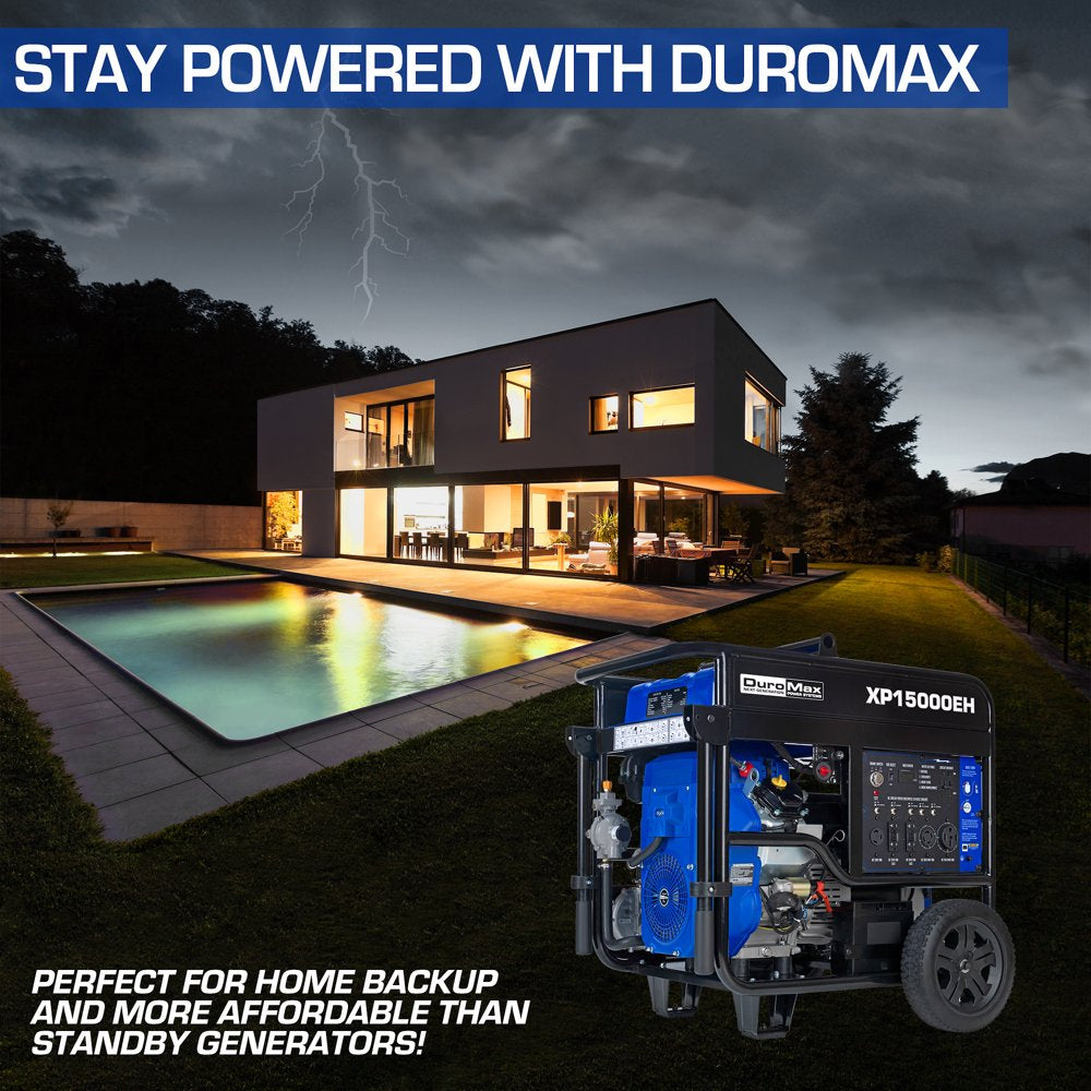 XP15000EH 15,000 Watt Portable Dual Fuel Gas Propane Generator
