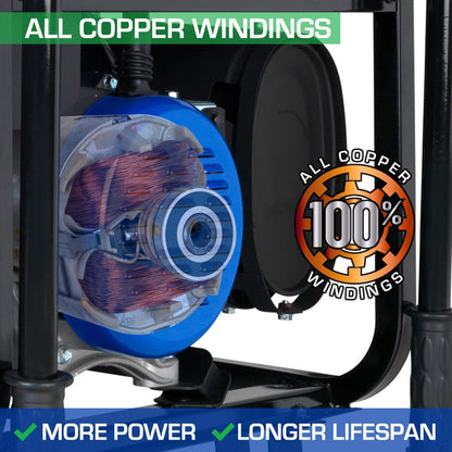 -Xp12000Hx  Generator Dual Fuel Gas Propane Portable with CO Alert 12,000 Watt