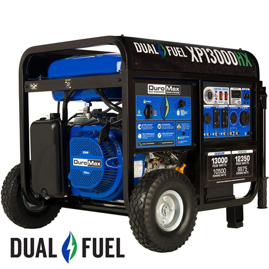 XP13000HX 13,000 Watt Portable Dual Fuel Gas Propane CO Alert Generator