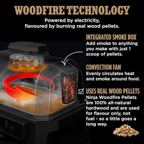 Woodfire Pro XL Electric BBQ Grill & Smoker with Digital Probe