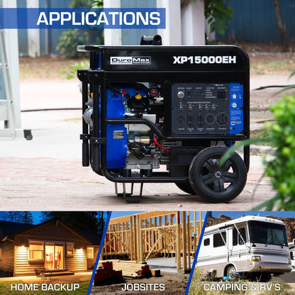 XP15000EH 15,000 Watt Portable Dual Fuel Gas Propane Generator