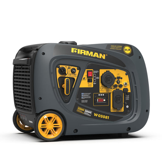 W03081 3300/3000 Watt Gas Recoil Start RV Ready Inverter Generator