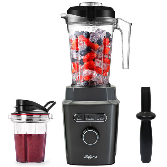 1000w High-Speed Countertop Blender- 51Oz Blender Jar, 14Oz Travel Jar, Variable Speeds