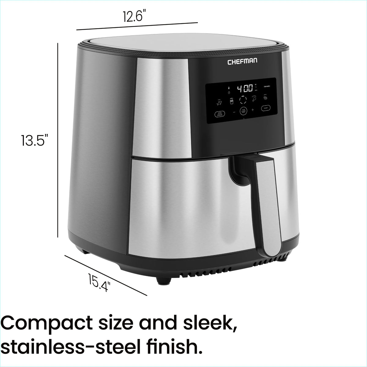 Touch Air Fryer, XL 8-Qt Family Size, One-Touch Digital Control Presets