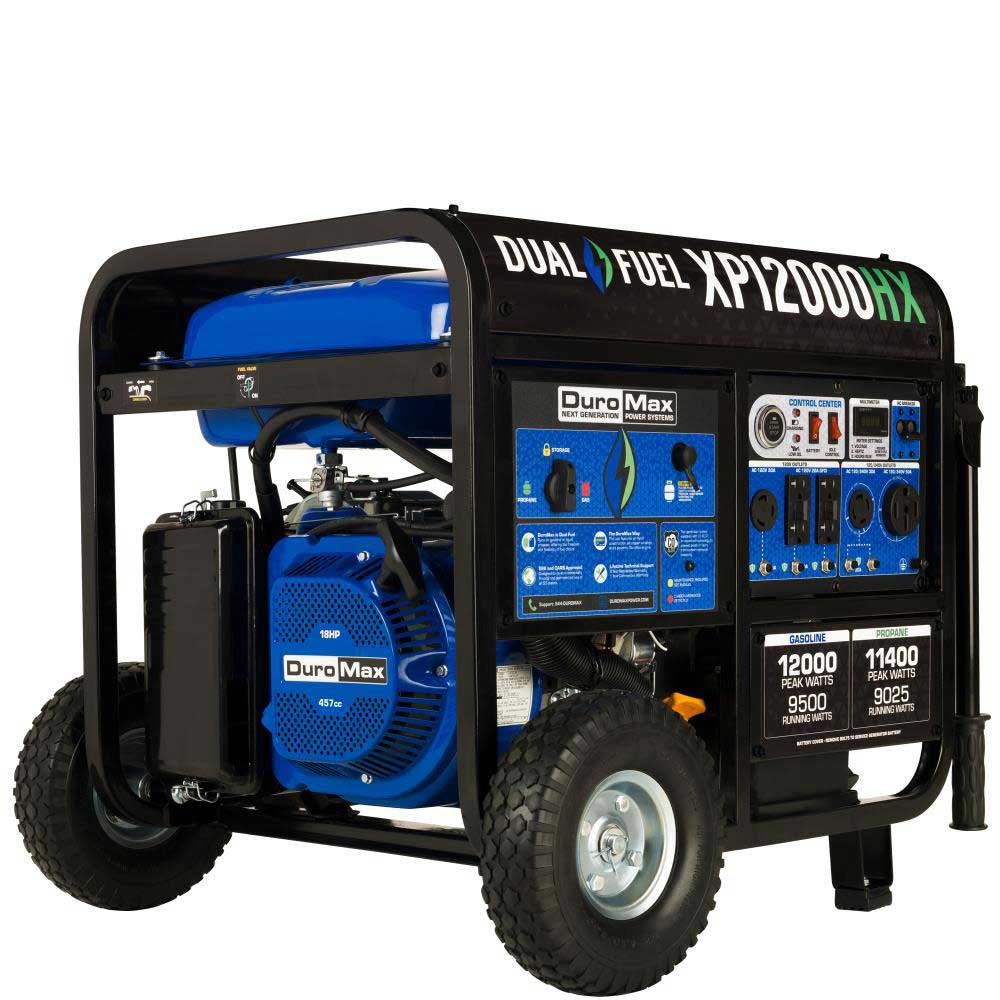 -Xp12000Hx  Generator Dual Fuel Gas Propane Portable with CO Alert 12,000 Watt