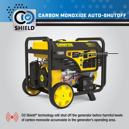 11,500/9,200-Watt Electric Start Gas Portable Generator with CO Shield