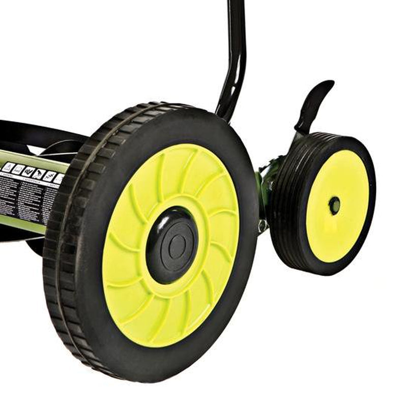 20-Inch Manual Reel Mower W/ Grass Catcher, 9-Position