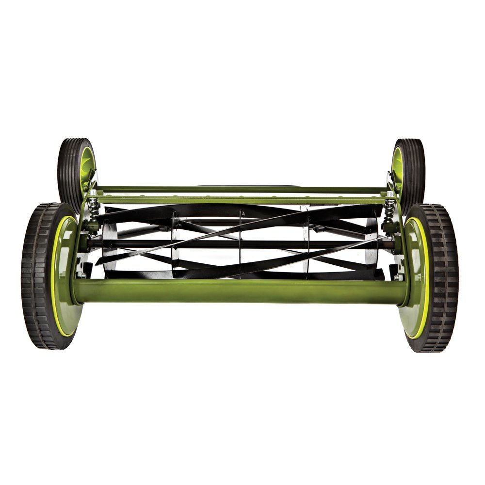 20-Inch Manual Reel Mower W/ Grass Catcher, 9-Position