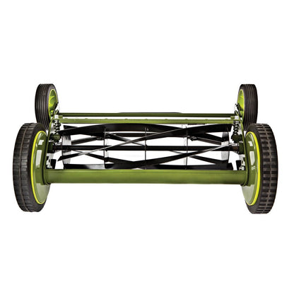 20-Inch Manual Reel Mower W/ Grass Catcher, 9-Position