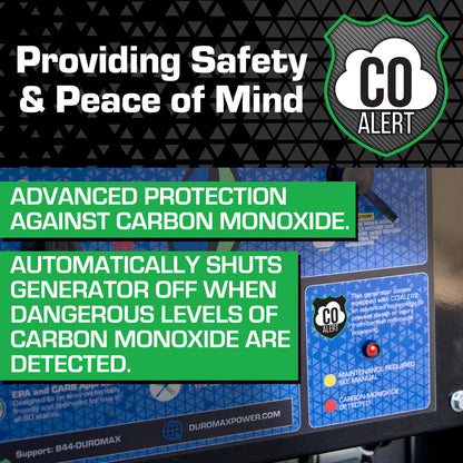 -Xp12000Hx  Generator Dual Fuel Gas Propane Portable with CO Alert 12,000 Watt