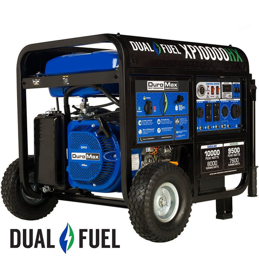 XP10000HX 10,000 Watt Portable Dual Fuel Gas Propane CO Alert Generator