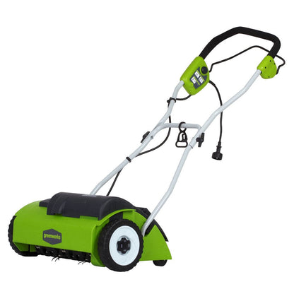 10 Amp 14" Corded Electric Dethatcher (Stainless Steel Tines)