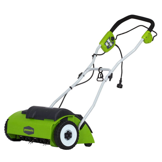 10 Amp 14" Corded Electric Dethatcher (Stainless Steel Tines)