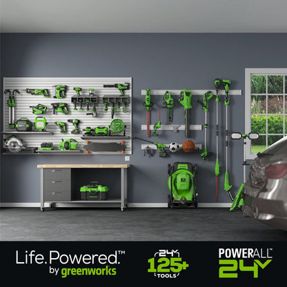 2 X 24V (48V) 19" Brushless Push Lawn Mower, 2 X 4.0Ah USB Batteries and Dual Port Rapid Charger Included