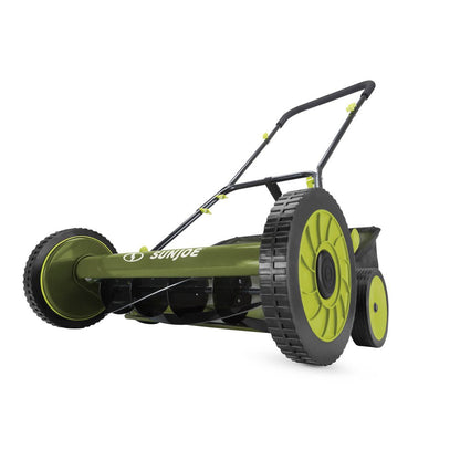 20-Inch Manual Reel Mower W/ Grass Catcher, 9-Position