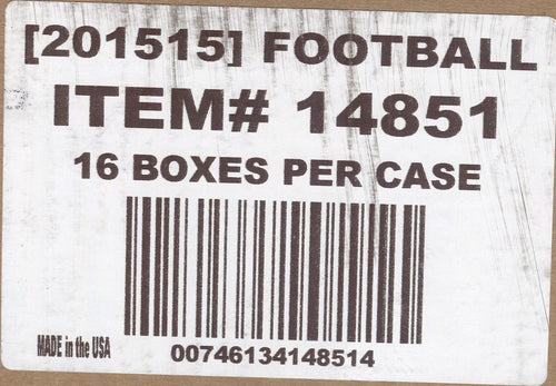 *NEW* 2023 Panini Prizm Collegiate Draft Picks Football Hobby, 16 Box Case