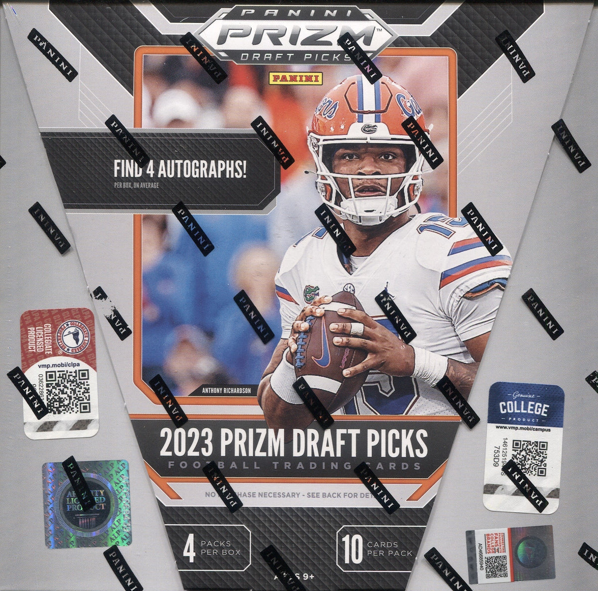 *NEW* 2023 Panini Prizm Collegiate Draft Picks Football Hobby, 16 Box Case