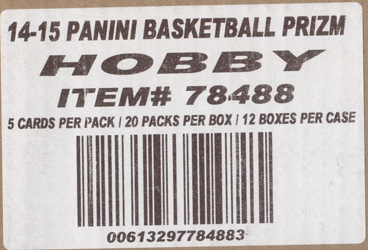 2014-15 Panini Prizm Hobby Basketball, 12 Box Case