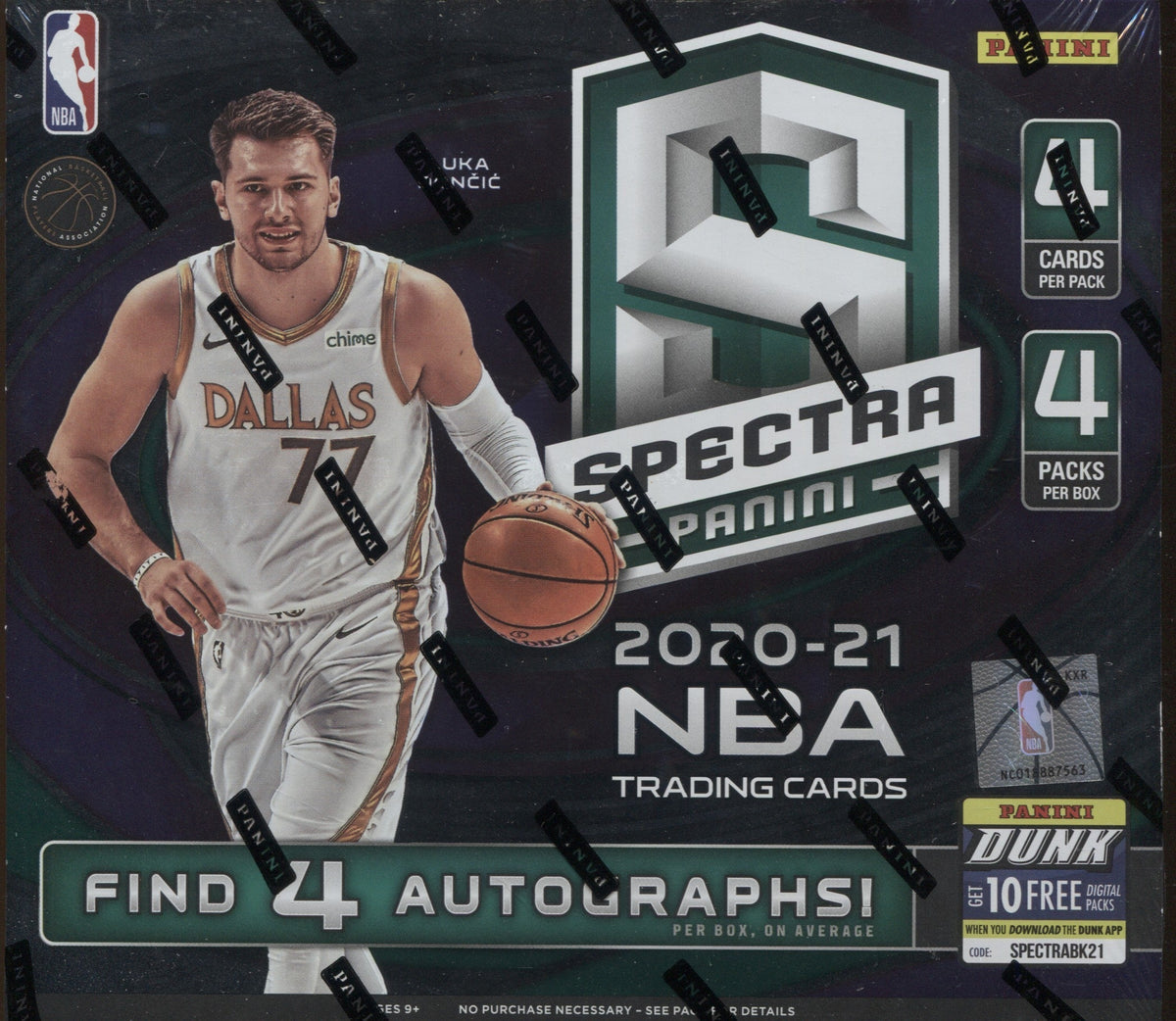 *LAST CASE* 2020-21 Panini Spectra Hobby Basketball, 8 Box Case