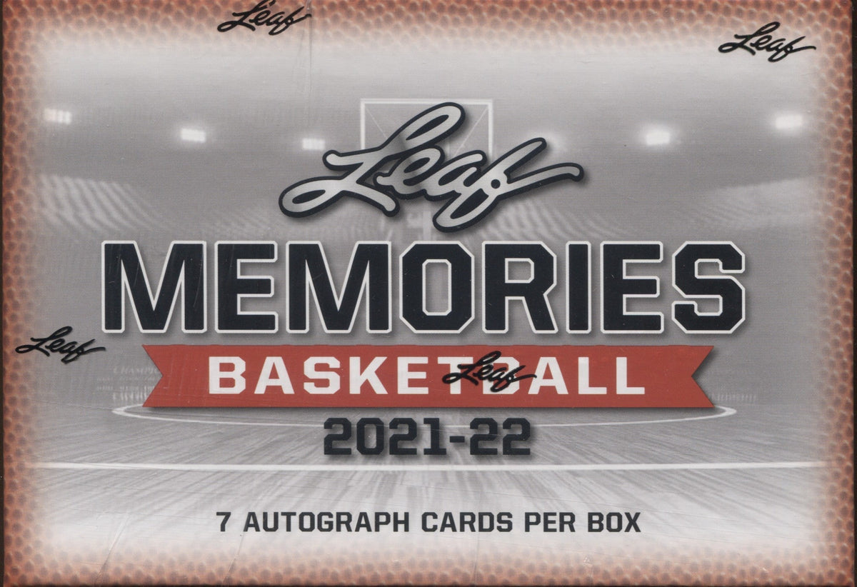 *LAST CASE* 2021-22 Leaf Memories Basketball Hobby, 12 Box Case
